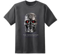 Uomo T600 Terminator T Shirt Cyberdyne Systems Skynet T800 T1000 Film Retrò