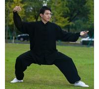 Uomo Tai Chi Suit Kung Fu Camicia e Pantaloni Cinese Wushu Divisa Arti Marziali