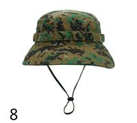 Uomo Tesa Stretta Stile Esercito Cappello Sole Secchio Boonie Camo Pesca Hiking