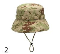 Uomo Tesa Stretta Stile Esercito Cappello Sole Secchio Boonie Camo Pesca Hiking