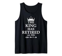 Uomo The King Has Retired Sign,Im Retired EST 2026 Retirement Men Canotta