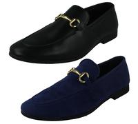 Uomo Thomas Blunt A1R133 Finiture IN Metallo Slip On Sintetico Mocassini