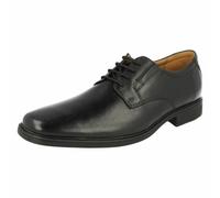 Uomo Tilden pelle Liscia Scarpe con Lacci By Clarks Saldi Era Ora