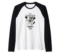 Uomo Tim - Nome da Ragazzo con Un diavoletto Carino Maglia con Maniche Raglan