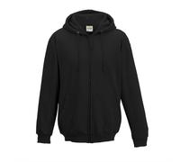 Uomo Tinta Unita Arancione Blu Grigio Verde Rosso Viola Zip Felpa con Cappuccio