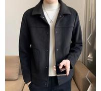 Uomo Tinta unita Turn Down Collar Giacca Primavera Autunno