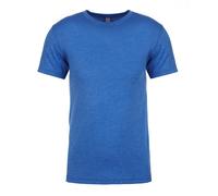 Uomo Tinta Unita Verde Rosso Blu Grigio Nero Tri-Blend Next Level Girocollo Tee