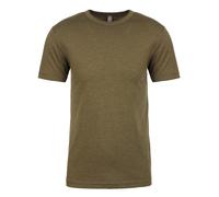 Uomo Tinta Unita Verde Rosso Blu Grigio Nero Tri-Blend Next Level Girocollo Tee