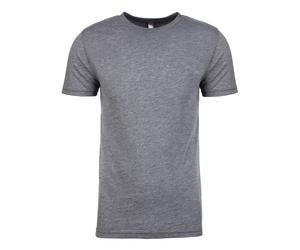 Uomo Tinta Unita Verde Rosso Blu Grigio Nero Tri-Blend Next Level Girocollo Tee