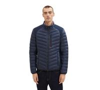 Uomo TOM TAILOR Giacca trapuntata Imbottito Giacca ibrida Outdoor Trasizione Blo