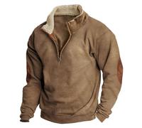 Uomo Top Sweatshirt Invernale Solid Color Felpa Resistente Atletica Cerniera Grafica 3D Stampa Giacca Morbido E Sciolto Abbigliamento Sportivo
