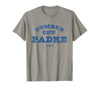 Uomo Trendy Apparel Father's Day Number One Padre Bold Text Maglietta