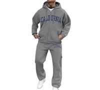 Uomo Tuta Sportiva 2 Pezzi Tute Sportive Eleganti Comodi Invernale Felpata Completo Sport Maglia moderna da uomo/completo sportivo Slim Fit Tinta Unita con cappuccio e pantaloni jogging Ragazzi Uomi