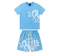 Uomo Tuta Sportiva Syna World, Cotton Tee,Summer Shorts, Stampa in Schiuma, Set Felpa Casual,Top E Pantaloncini S-3XL