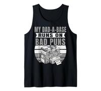 Uomo Umorismo Divertente papà Pun - Mio papà-A-Base CORRE su CAD Puns Canotta