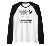 Uomo Umorismo X-Wife per il tema della strega del marito X del marito appena divorziato Maglia con Maniche Raglan
