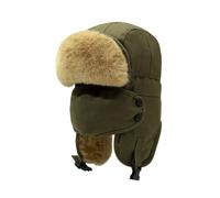 Uomo Ushanka Colbacco Falsa Pelliccia Stile Russo Caldo Inverno Paraorecchie Cap