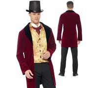 Uomo Vecchio Edwardian Costume Adulto Deluxe Vittoriano Storia Completo