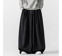 Uomo Velluto a Coste Pantaloni Larghi Elastico Vita Hip Hop Loose Casual Wushu
