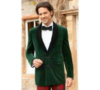 Uomo Verde Fumare Giacca Blazer Lusso lo Sposo Matrimonio Design Festa Indossare
