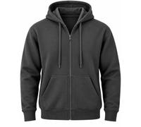 Uomo vero volto Plain American Big Size felpa con cappuccio in pile con zip
