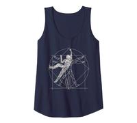 uomo vitruviano arrampicata alpinism regalo l'arrampicata Canotta