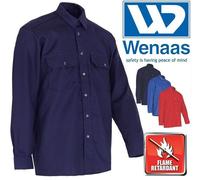 Uomo Wenaas Camicia Ignifugo Fuoco Resistente Anti-statica Abbigliamento Formale