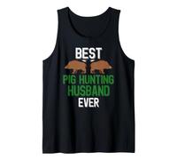 Uomo Wild Pig Hunter Miglior Marito di Caccia al Maiale di Sempre Canotta