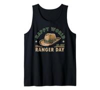 Uomo World Ranger Day Cool Hat Design park rangers in tutto il mondo Canotta
