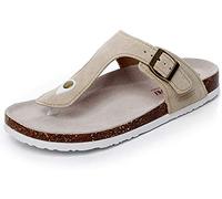 Uomo Zoccoli BambinoCiabatte Sandali Donna Sughero Pantofole Pantaloncini Spiaggia Leggero Supporto Morbida Suola Piatta Zoccoli Marchio（Bianco,36/37 EU,38 Taglia del Marchio
