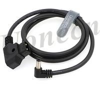 Uonecn D-Tap a DC 12V 2.1mm Cavo ad angolo retto Anton Bauer Cavo di alimentazione per monitor LCD KiPRO 1M