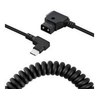 Uonecn D-Tap - Cavo a spirale USB-C Power, ad angolo retto, ultra elastico, per motore DJI Focus Pro e Tilta Nucleus Nano II Wireless Lens Control Motor
