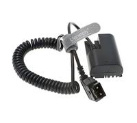 Uonecn Lanparte LP-E6 Dummy Battery a D-Tap Spiral Cavo per Canon 5D4 5DSR 5D2 5D3 6D 60D 7D2 70D 80D