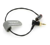 Uonecn Mini XLR maschio a 3 poli su cavo TRS-3,5 mm con design piatto per Canon-EOS-C70 su Sennheiser EK-100 G4/G3, rosso