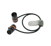 Uonecn Rotatable Audio Cable Low Profile 3 Pin XLR Maschio a Female Cable for Microphone, Camera, Mixer, Registratore 45 cm