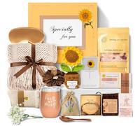 Uongeod Cesti regalo per le donne Get Well Regali per le donne New Mom Care Pacchetto Compleanno Simpatia Dolore Girasole Thinking of You Basket