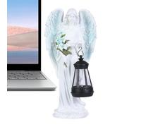 Uonguon Angeli per giardino esterno, scultura stravagante in resina, statua di angelo resistente alle intemperie, ideale per Natale, cortile anteriore, tomba, cortile, passerella, paesaggio, patio