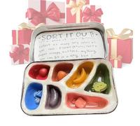 Uonguon Calm Down Toys, Sensory Sorting Box, 1.97x2.36 inches Handmade Lightweight Organizer for Travel, Stress Relief, Focus Aid, Adults, Work Breaks, and Quiet Moments of Reflection