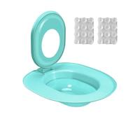 Uonguon Cat Toilet Trainer Kit, Kitten Potty Teaching Seat, Leakproof Non-Stick Design, Easy-to-Use Toilet, 15.35x14.37 inches, Ideal for Apartment, Bathroom & House Training, Aqua Green