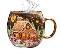 Uonguon Christmas Mug, Decorative Holiday Cup, Festive Painted Drinkware, 10oz Ceramic Design, Humorous Seasonal Style, for Winter, Travel, Party, Café, Birthday, Home, Present Easy to Use