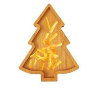 Uonguon Christmas Serving Tray - Wooden Tree Display Board, Holiday Charcuterie Platter, Festive Highlight Design, Multi-Use Display Function for Parties & Home, Christmas Decor Kitchen Server