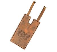 Uonguon Credit Card Holder, Leather Small Wallets with Snap Fastening, 2.99x4.02 inches Handmade Slim Boot Shaped Coin Pocket Purse, Ideal for Cash Keys Travel Men Women Pocket Organizer