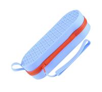 Uonguon Custodia protettiva in silicone, custodia protettiva per occhialini da nuoto, colorata con foro di scarico, portatile, per occhiali da sole, per attività all'aperto, 19 x 7,5 x 4 cm, Blu
