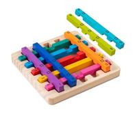 Uonguon Giocattoli impilanti per bambini, giocattolo impilamento in legno per lo sviluppo del gioco, attività colorate con materiali sicuri, gioco educativo sensoriale per bambini in classe e appre