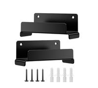 Uonguon Ladder Hooks for Garage Wall - Heavy Duty Steel Hook, Garage Organizer Kit with 50lb Weight Capacity, Space Saving Storage, Wall Hanging Bracket, Utility Tool Hanger for Concrete Wood Brick