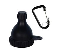 Uonguon Protein Powder Funnel, Travel Supplement Container with Carabiner, 2.6x1.97 Inches 50ml Moistureproof Portable Box for Travel, Gym, Adults, Seniors, Camping, Outdoor, Work, Airplane, Beach