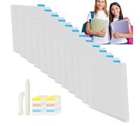 Uonguon Scrapbook Paper Storage Bags, 12pcs Transparent Organizers, 12.6x12.99 Inches Photographs And Cardstock, Household Storage for Dormitory, Library, Craft Supplies