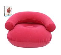 Uonguon Sedia gonfiabile floccata portatile e comoda, poltrona gonfiabile per campeggio, lettura, soggiorno, camera da, spiaggia, piscina, viaggi, stadio