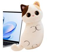 Uonguon Stuffed Cat Plush - Cute Realistic Soft Decor, Realistic Cat Stuffed Animal with Ultra-Silky Synthetic, Weighted Feline Figurine, Hand-Detailed Expressive Features for Home House Indoor