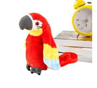 Uonguon Talking Parrot Toy, Realistic Plush Bird That Repeats What You Say, 4.72x4.33x8.66 Inches Interactive Twerking Animal Educational Toy for Speech Training, Travel, Daycare, Nursery, Backyard
